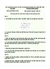 Bộ đề thi học sinh giỏi môn Địa lý Lớp 10 các tỉnh